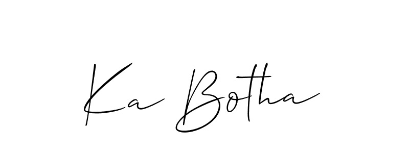 Make a beautiful signature design for name Ka Botha. Use this online signature maker to create a handwritten signature for free. Ka Botha signature style 2 images and pictures png