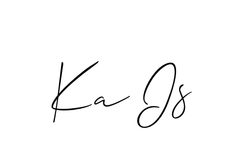 Ka Is stylish signature style. Best Handwritten Sign (Allison_Script) for my name. Handwritten Signature Collection Ideas for my name Ka Is. Ka Is signature style 2 images and pictures png