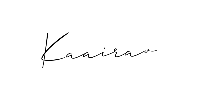 Also we have Kaairav name is the best signature style. Create professional handwritten signature collection using Allison_Script autograph style. Kaairav signature style 2 images and pictures png