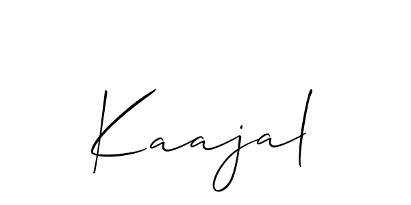 Also we have Kaajal name is the best signature style. Create professional handwritten signature collection using Allison_Script autograph style. Kaajal signature style 2 images and pictures png