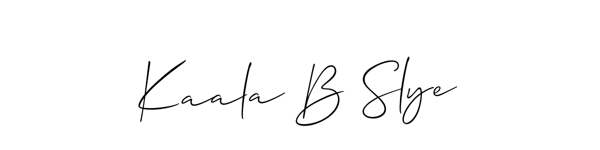 You can use this online signature creator to create a handwritten signature for the name Kaala B Slye. This is the best online autograph maker. Kaala B Slye signature style 2 images and pictures png