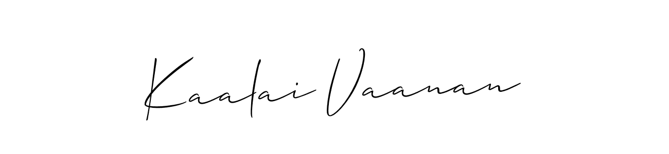 How to Draw Kaalai Vaanan signature style? Allison_Script is a latest design signature styles for name Kaalai Vaanan. Kaalai Vaanan signature style 2 images and pictures png