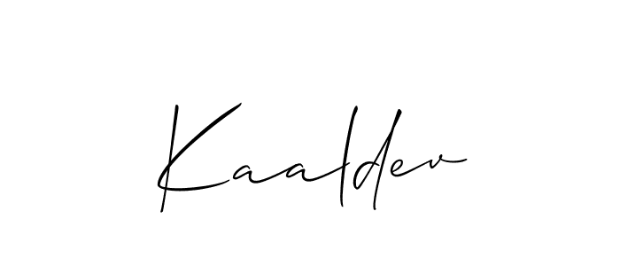 Best and Professional Signature Style for Kaaldev. Allison_Script Best Signature Style Collection. Kaaldev signature style 2 images and pictures png
