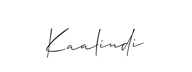 How to make Kaalindi signature? Allison_Script is a professional autograph style. Create handwritten signature for Kaalindi name. Kaalindi signature style 2 images and pictures png