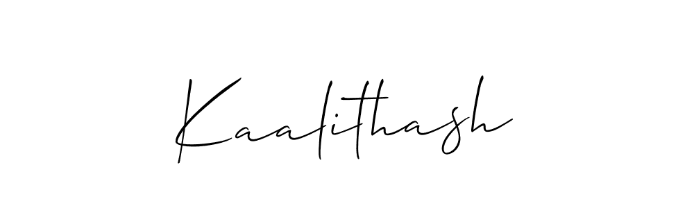 Use a signature maker to create a handwritten signature online. With this signature software, you can design (Allison_Script) your own signature for name Kaalithash. Kaalithash signature style 2 images and pictures png