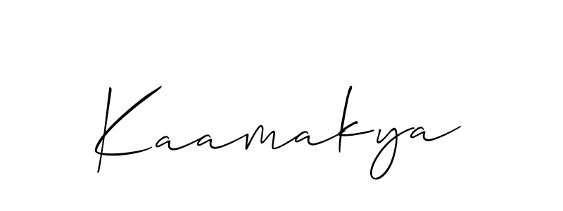 How to make Kaamakya name signature. Use Allison_Script style for creating short signs online. This is the latest handwritten sign. Kaamakya signature style 2 images and pictures png