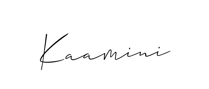 The best way (Allison_Script) to make a short signature is to pick only two or three words in your name. The name Kaamini include a total of six letters. For converting this name. Kaamini signature style 2 images and pictures png