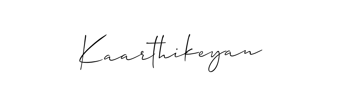 if you are searching for the best signature style for your name Kaarthikeyan. so please give up your signature search. here we have designed multiple signature styles  using Allison_Script. Kaarthikeyan signature style 2 images and pictures png