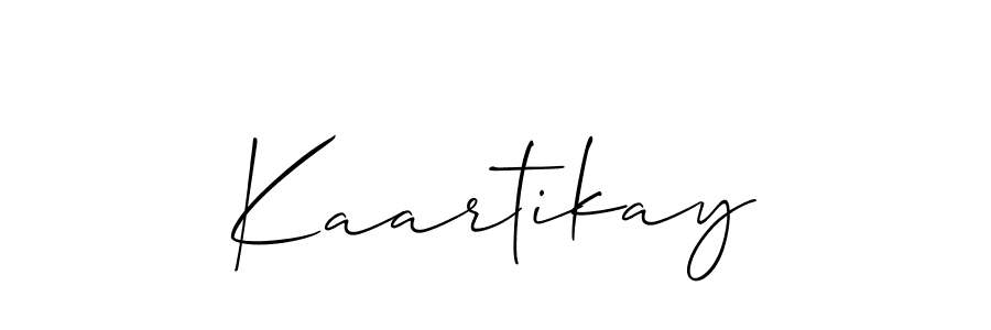 You should practise on your own different ways (Allison_Script) to write your name (Kaartikay) in signature. don't let someone else do it for you. Kaartikay signature style 2 images and pictures png