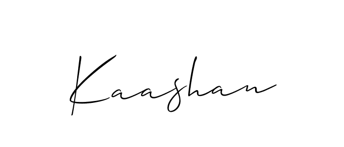 How to make Kaashan name signature. Use Allison_Script style for creating short signs online. This is the latest handwritten sign. Kaashan signature style 2 images and pictures png