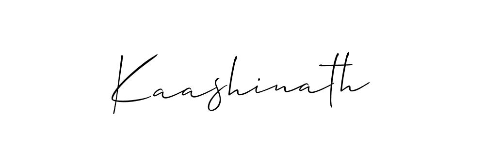 How to make Kaashinath signature? Allison_Script is a professional autograph style. Create handwritten signature for Kaashinath name. Kaashinath signature style 2 images and pictures png