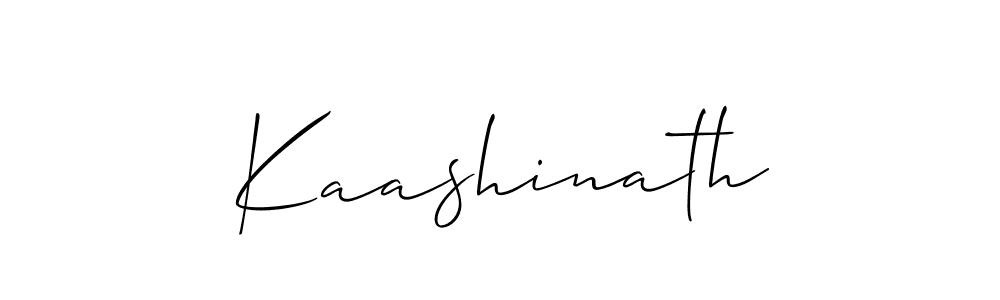 How to make Kaashinath signature? Allison_Script is a professional autograph style. Create handwritten signature for Kaashinath name. Kaashinath signature style 2 images and pictures png