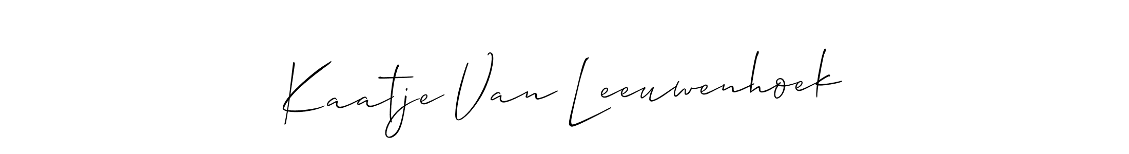 Also we have Kaatje Van Leeuwenhoek name is the best signature style. Create professional handwritten signature collection using Allison_Script autograph style. Kaatje Van Leeuwenhoek signature style 2 images and pictures png