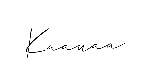 if you are searching for the best signature style for your name Kaauaa. so please give up your signature search. here we have designed multiple signature styles  using Allison_Script. Kaauaa signature style 2 images and pictures png