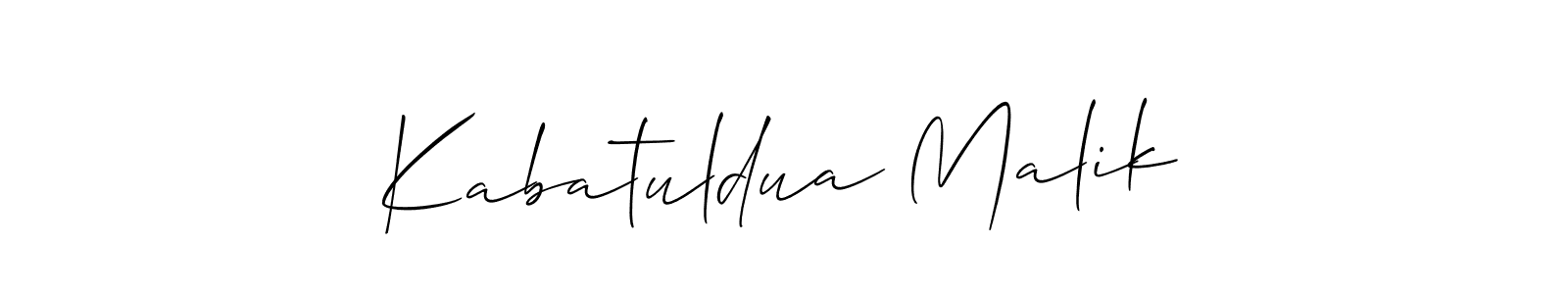 Best and Professional Signature Style for Kabatuldua Malik. Allison_Script Best Signature Style Collection. Kabatuldua Malik signature style 2 images and pictures png