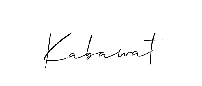 How to make Kabawat name signature. Use Allison_Script style for creating short signs online. This is the latest handwritten sign. Kabawat signature style 2 images and pictures png