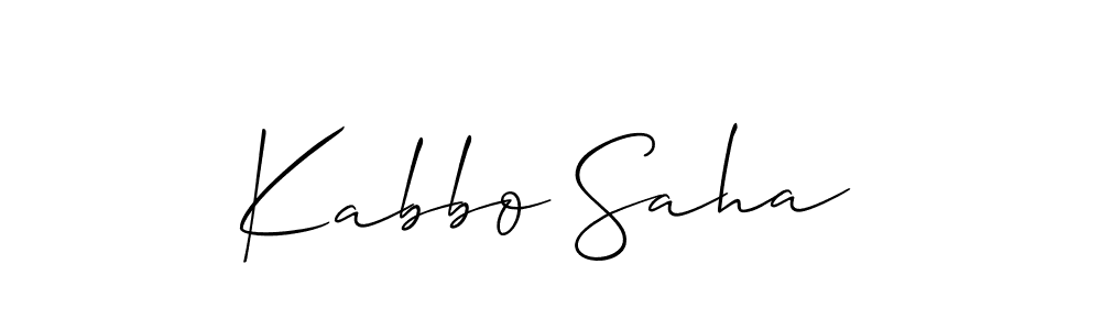 Once you've used our free online signature maker to create your best signature Allison_Script style, it's time to enjoy all of the benefits that Kabbo Saha name signing documents. Kabbo Saha signature style 2 images and pictures png