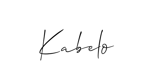 You should practise on your own different ways (Allison_Script) to write your name (Kabelo) in signature. don't let someone else do it for you. Kabelo signature style 2 images and pictures png