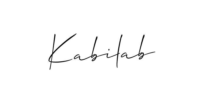 Similarly Allison_Script is the best handwritten signature design. Signature creator online .You can use it as an online autograph creator for name Kabilab. Kabilab signature style 2 images and pictures png