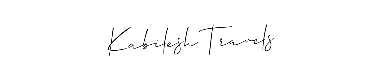Make a beautiful signature design for name Kabilesh Travels. Use this online signature maker to create a handwritten signature for free. Kabilesh Travels signature style 2 images and pictures png