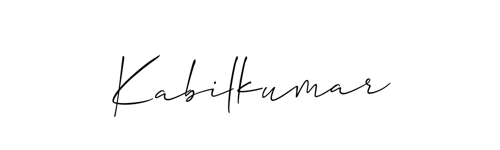 How to Draw Kabilkumar signature style? Allison_Script is a latest design signature styles for name Kabilkumar. Kabilkumar signature style 2 images and pictures png