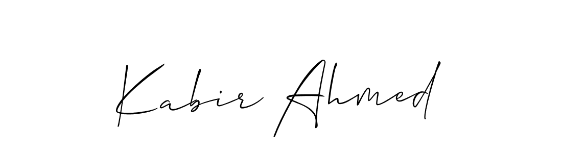 Make a short Kabir Ahmed signature style. Manage your documents anywhere anytime using Allison_Script. Create and add eSignatures, submit forms, share and send files easily. Kabir Ahmed signature style 2 images and pictures png