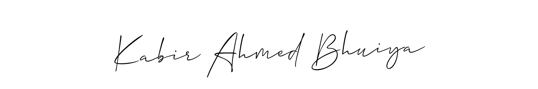 Make a short Kabir Ahmed Bhuiya signature style. Manage your documents anywhere anytime using Allison_Script. Create and add eSignatures, submit forms, share and send files easily. Kabir Ahmed Bhuiya signature style 2 images and pictures png