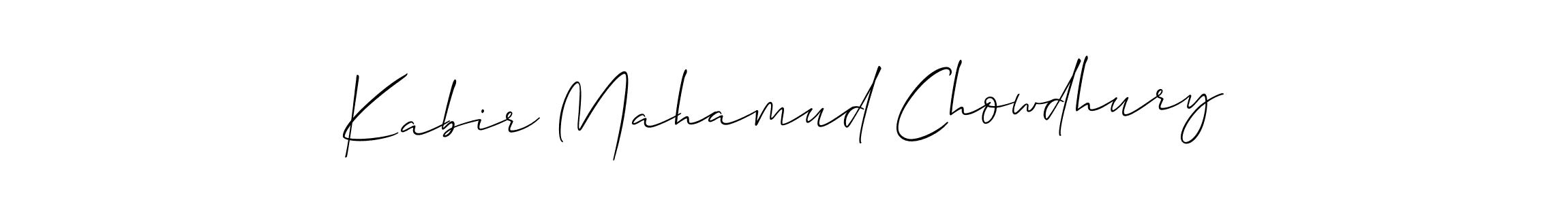It looks lik you need a new signature style for name Kabir Mahamud Chowdhury. Design unique handwritten (Allison_Script) signature with our free signature maker in just a few clicks. Kabir Mahamud Chowdhury signature style 2 images and pictures png