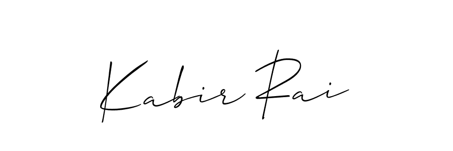 You should practise on your own different ways (Allison_Script) to write your name (Kabir Rai) in signature. don't let someone else do it for you. Kabir Rai signature style 2 images and pictures png