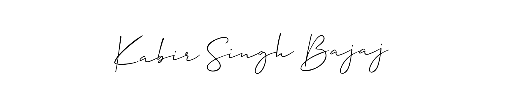 This is the best signature style for the Kabir Singh Bajaj name. Also you like these signature font (Allison_Script). Mix name signature. Kabir Singh Bajaj signature style 2 images and pictures png