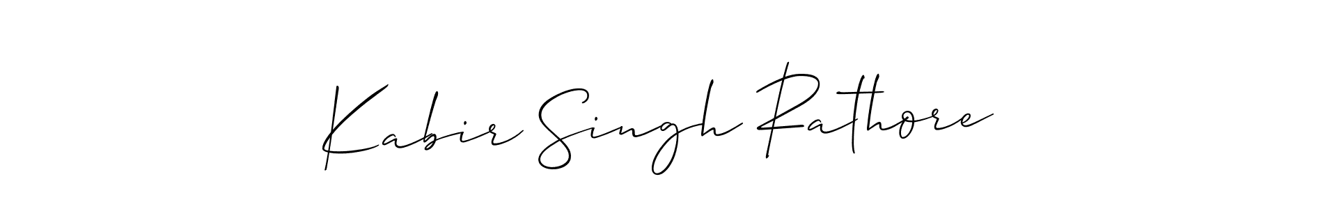 This is the best signature style for the Kabir Singh Rathore name. Also you like these signature font (Allison_Script). Mix name signature. Kabir Singh Rathore signature style 2 images and pictures png