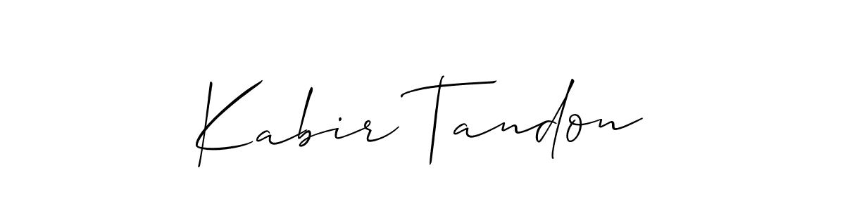 Best and Professional Signature Style for Kabir Tandon. Allison_Script Best Signature Style Collection. Kabir Tandon signature style 2 images and pictures png