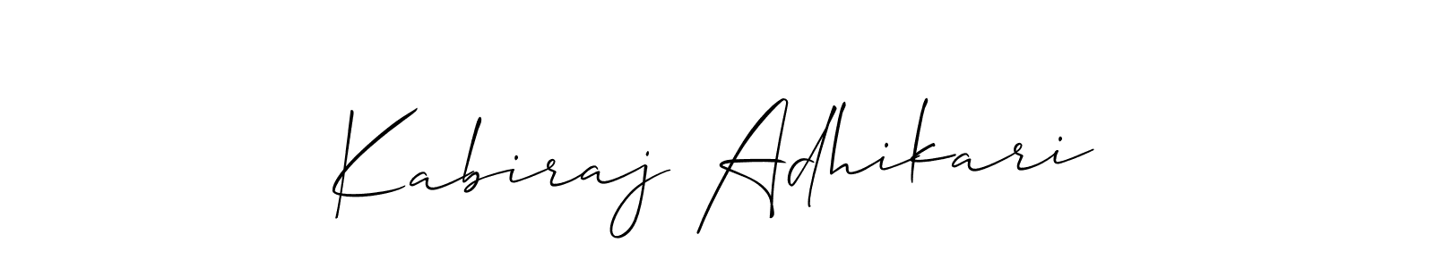 This is the best signature style for the Kabiraj Adhikari name. Also you like these signature font (Allison_Script). Mix name signature. Kabiraj Adhikari signature style 2 images and pictures png