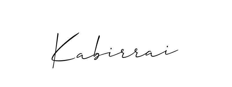 How to make Kabirrai signature? Allison_Script is a professional autograph style. Create handwritten signature for Kabirrai name. Kabirrai signature style 2 images and pictures png