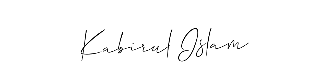 Kabirul Islam stylish signature style. Best Handwritten Sign (Allison_Script) for my name. Handwritten Signature Collection Ideas for my name Kabirul Islam. Kabirul Islam signature style 2 images and pictures png