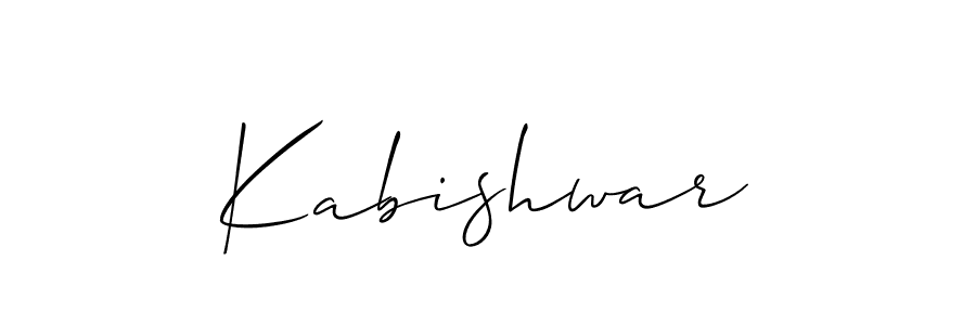 Create a beautiful signature design for name Kabishwar. With this signature (Allison_Script) fonts, you can make a handwritten signature for free. Kabishwar signature style 2 images and pictures png