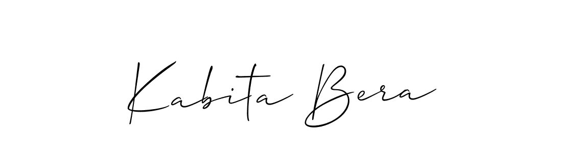 Best and Professional Signature Style for Kabita Bera. Allison_Script Best Signature Style Collection. Kabita Bera signature style 2 images and pictures png