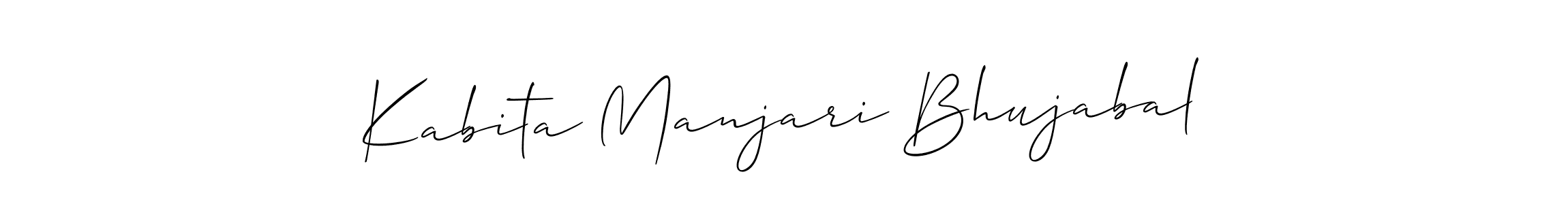 How to make Kabita Manjari Bhujabal signature? Allison_Script is a professional autograph style. Create handwritten signature for Kabita Manjari Bhujabal name. Kabita Manjari Bhujabal signature style 2 images and pictures png