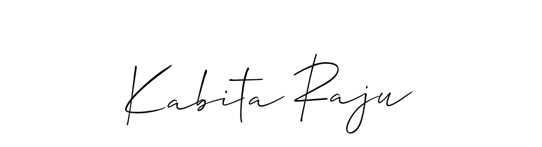 Make a beautiful signature design for name Kabita Raju. With this signature (Allison_Script) style, you can create a handwritten signature for free. Kabita Raju signature style 2 images and pictures png