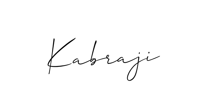 You should practise on your own different ways (Allison_Script) to write your name (Kabraji) in signature. don't let someone else do it for you. Kabraji signature style 2 images and pictures png