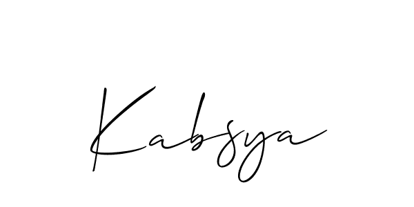 You can use this online signature creator to create a handwritten signature for the name Kabsya. This is the best online autograph maker. Kabsya signature style 2 images and pictures png