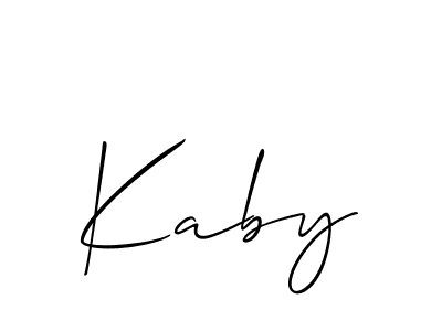 It looks lik you need a new signature style for name Kaby. Design unique handwritten (Allison_Script) signature with our free signature maker in just a few clicks. Kaby signature style 2 images and pictures png