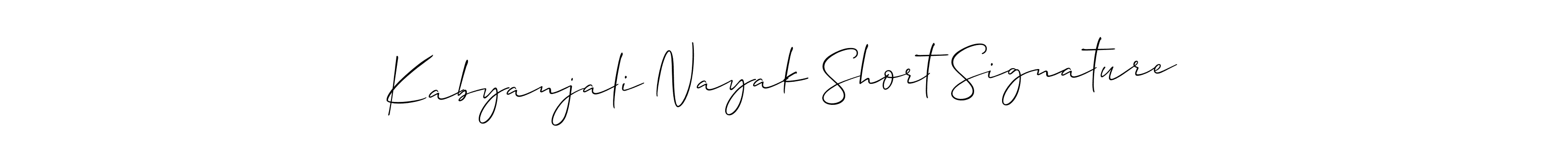 Similarly Allison_Script is the best handwritten signature design. Signature creator online .You can use it as an online autograph creator for name Kabyanjali Nayak Short Signature. Kabyanjali Nayak Short Signature signature style 2 images and pictures png