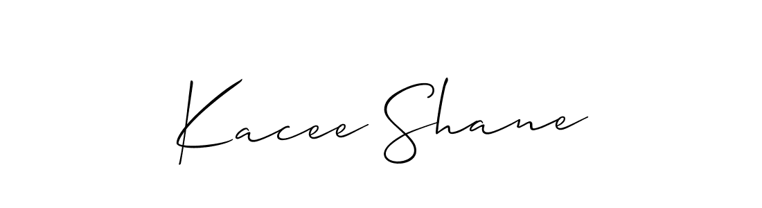 Use a signature maker to create a handwritten signature online. With this signature software, you can design (Allison_Script) your own signature for name Kacee Shane. Kacee Shane signature style 2 images and pictures png