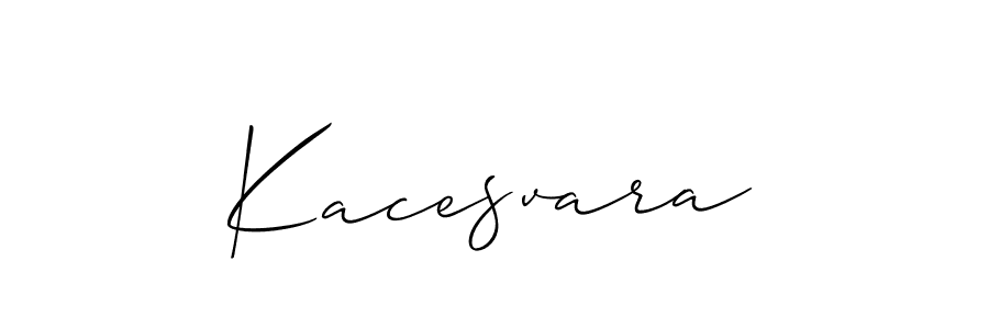 Allison_Script is a professional signature style that is perfect for those who want to add a touch of class to their signature. It is also a great choice for those who want to make their signature more unique. Get Kacesvara name to fancy signature for free. Kacesvara signature style 2 images and pictures png