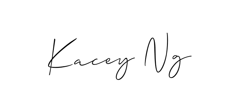 Make a beautiful signature design for name Kacey Ng. With this signature (Allison_Script) style, you can create a handwritten signature for free. Kacey Ng signature style 2 images and pictures png