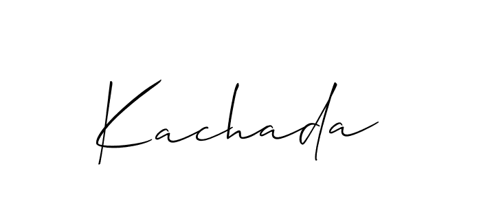 Also we have Kachada name is the best signature style. Create professional handwritten signature collection using Allison_Script autograph style. Kachada signature style 2 images and pictures png