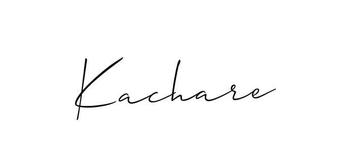 You should practise on your own different ways (Allison_Script) to write your name (Kachare) in signature. don't let someone else do it for you. Kachare signature style 2 images and pictures png