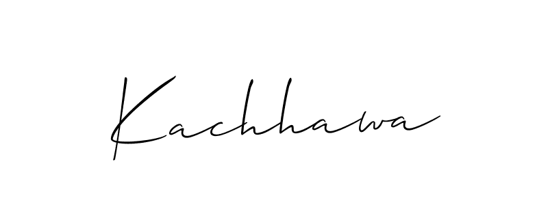 Create a beautiful signature design for name Kachhawa. With this signature (Allison_Script) fonts, you can make a handwritten signature for free. Kachhawa signature style 2 images and pictures png