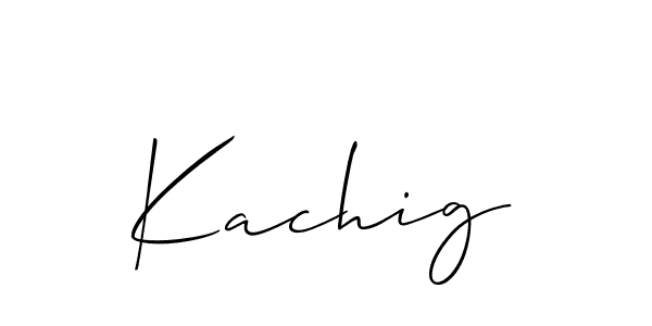 Similarly Allison_Script is the best handwritten signature design. Signature creator online .You can use it as an online autograph creator for name Kachig. Kachig signature style 2 images and pictures png